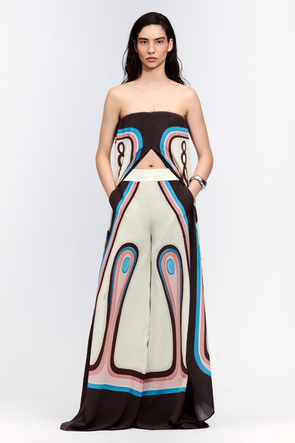Silk Wide Leg Pant