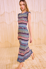 Ajak Sleeveless Knit Midi Dress