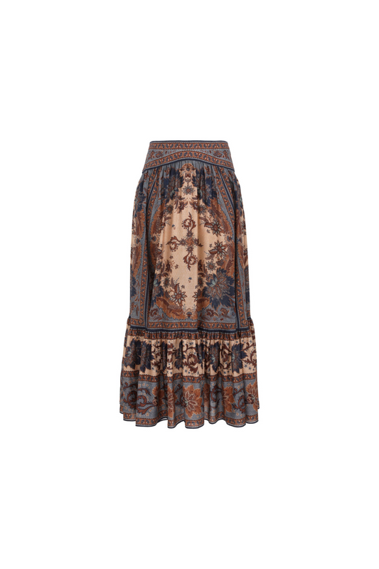 Ascension Tiered Midi Skirt
