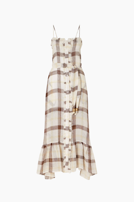 Ruffle Slip Maxi Dress