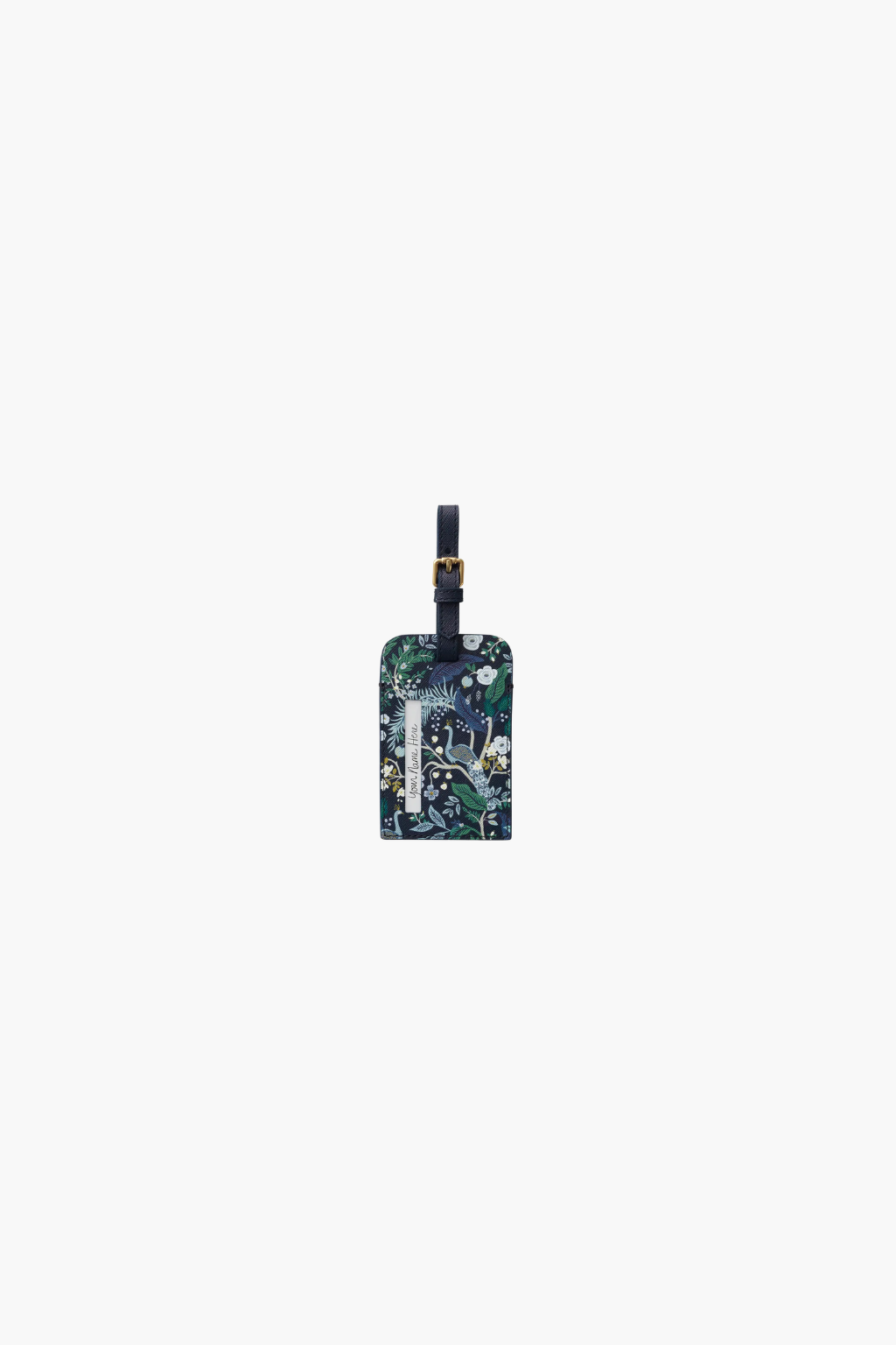 Peacock Luggage Tag