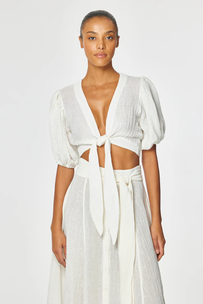 Pouf Tie Blouse