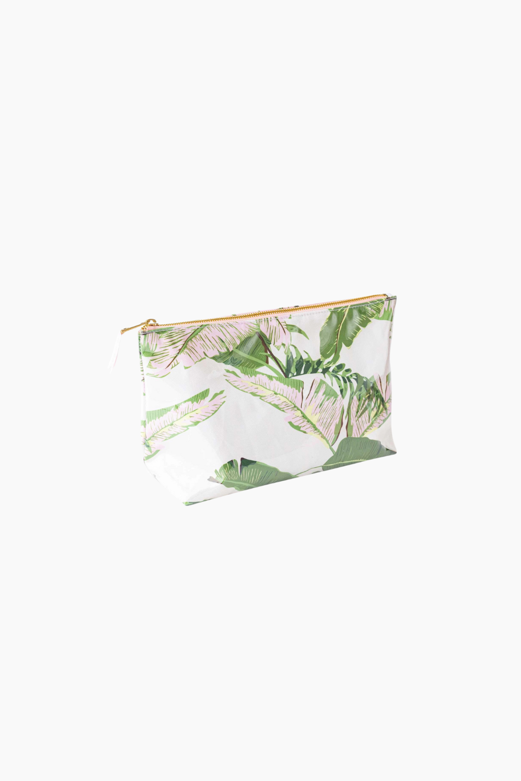 Natural Botanical Clear Coated Travel Cosmetic Case