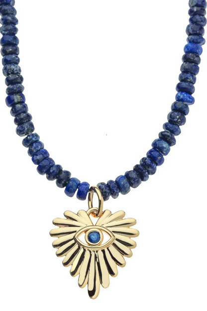 PROTECT Eye On Your Heart Beaded Necklace