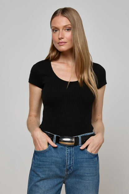 Brynlee Scoop Neck Tee