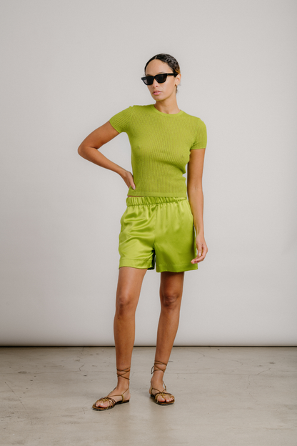 Brynn High Rise Pull On Short