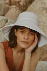 Hazel Canvas Asymmetrical Bucket Hat