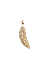 LUCKY Feather Pendant with Chain