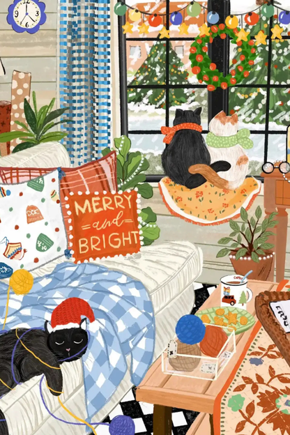 A Cozy Cat Christmas Puzzle
