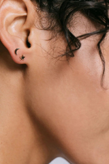 Star and Moon Stud Earrings