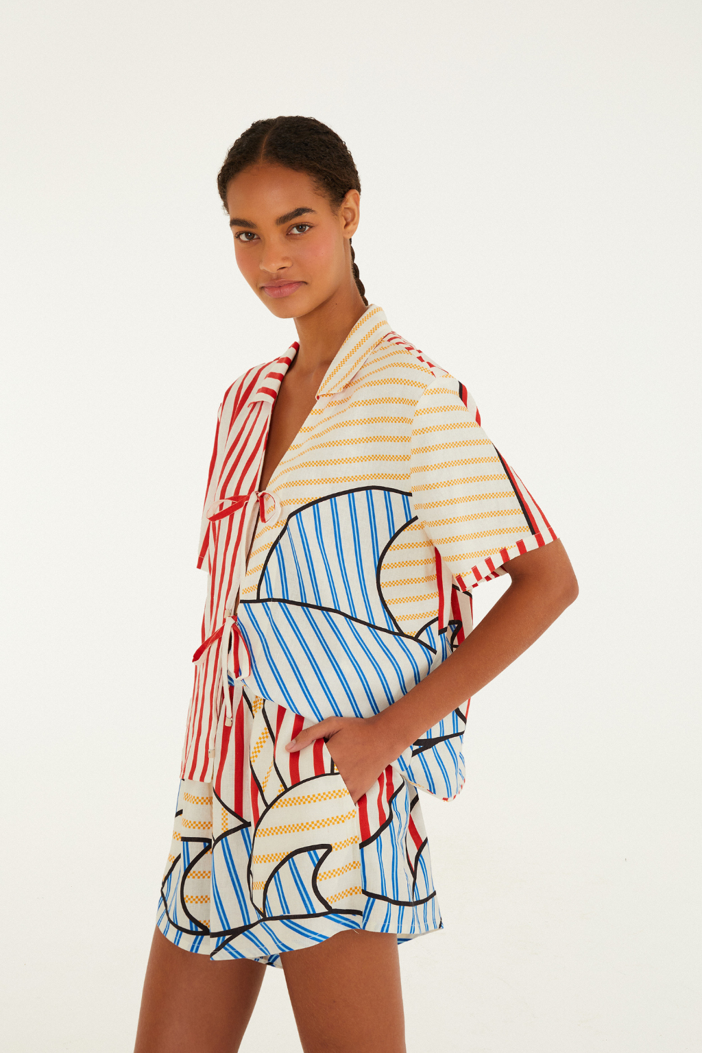 Navy Stripes Blouse