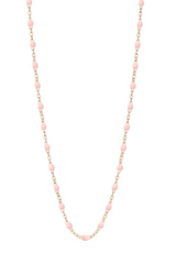 Classic Gigi Rose Gold 16.5" Necklace- Baby Pink