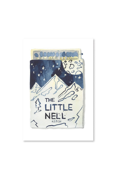 5" X 7" Watercolor Souvenir Matchbook Prints - Aspen Collection