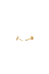 Star Flat Back 14k Single Earring