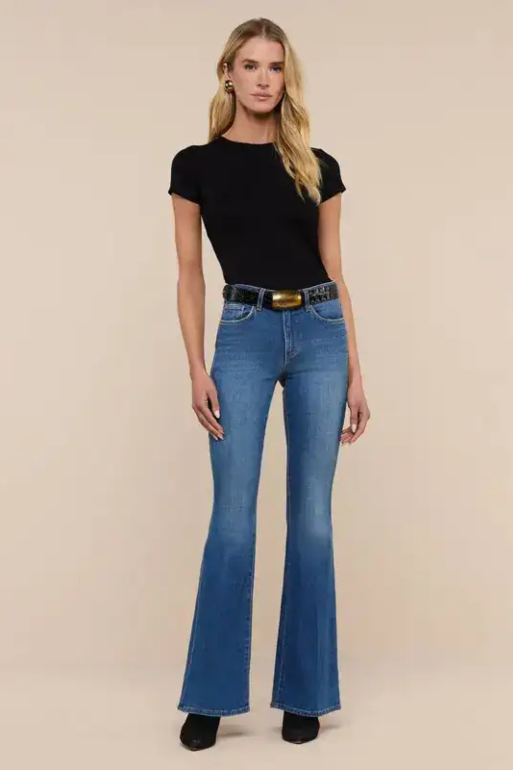 Bell High Rise Flare Jeans