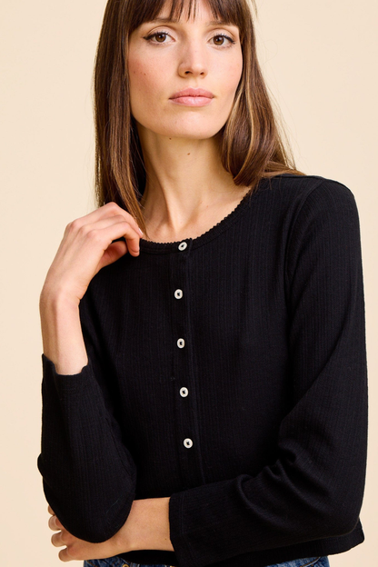 Bibi Pointelle Cardigan