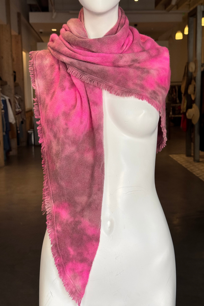 Rosalie Wool Fringe Triangle Scarf