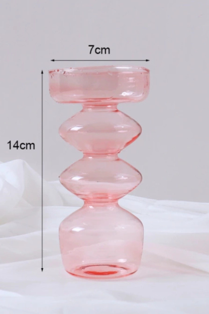 Glass Taper Candlestick Holder