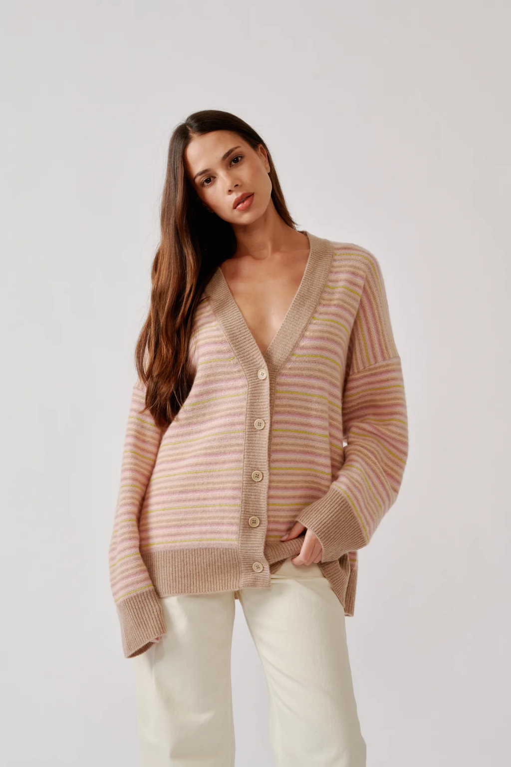 Sia Relaxed Button Up Cardigan