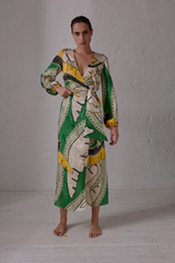 Tertulia Silk Jacquard Maxi Dress