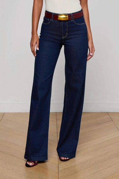 Clayton High Rise Wide Leg Jeans
