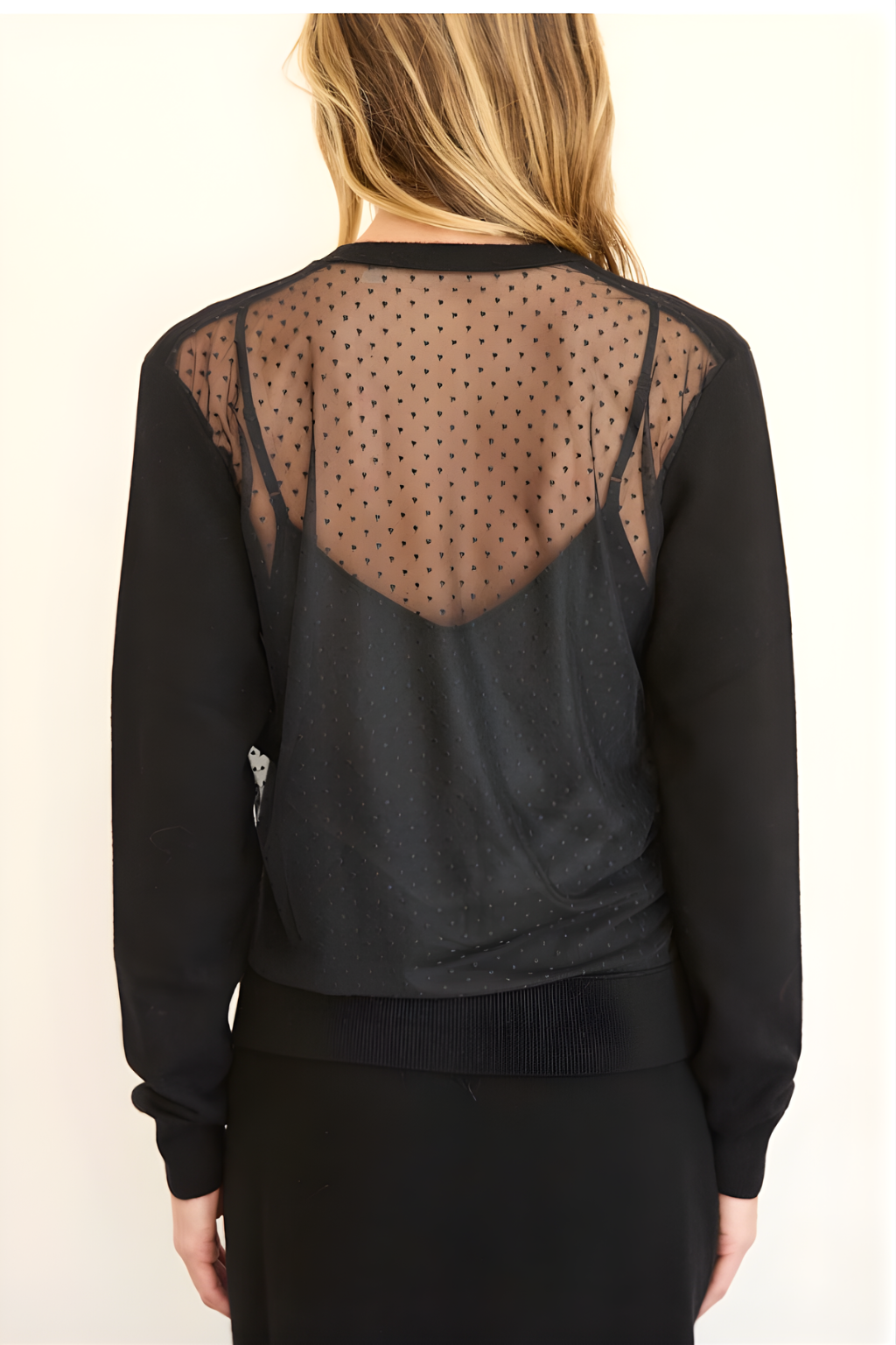 Milan Tulle Back Cardi