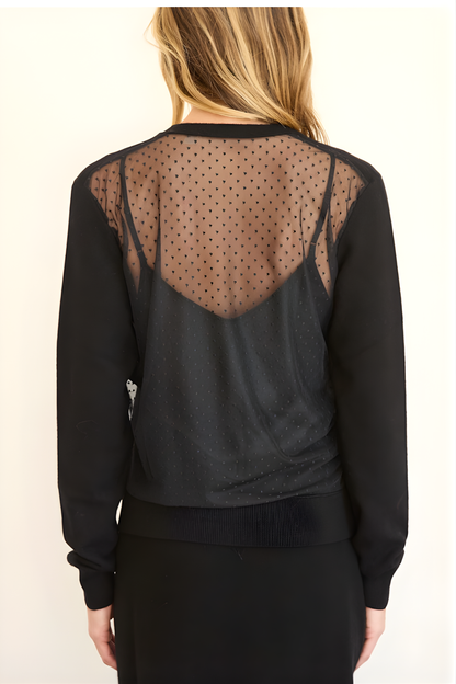 Milan Tulle Back Cardi