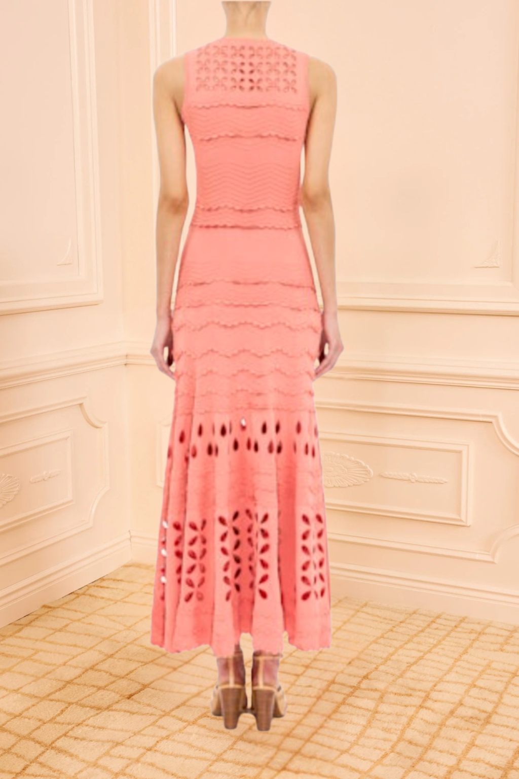 Lakshmi Eyelet Knit Dress