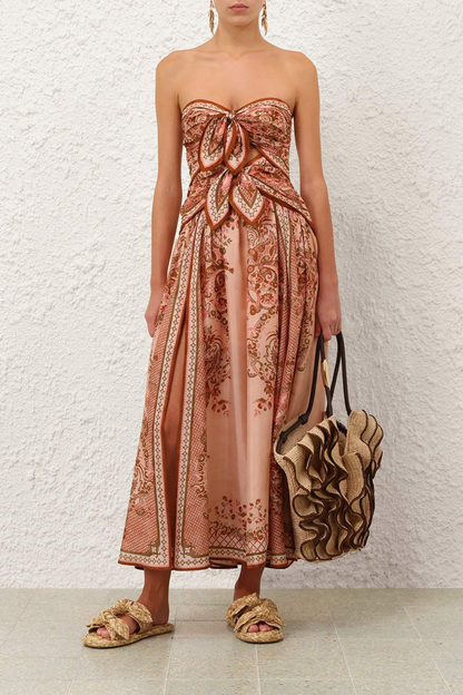 Aster Scarf Midi Dress