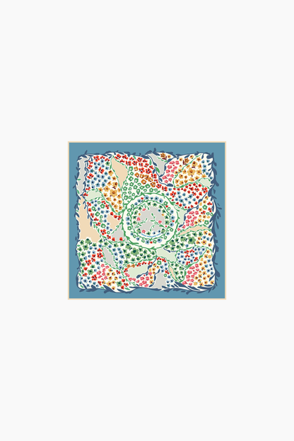 Garden Double Sided Silk Scarf