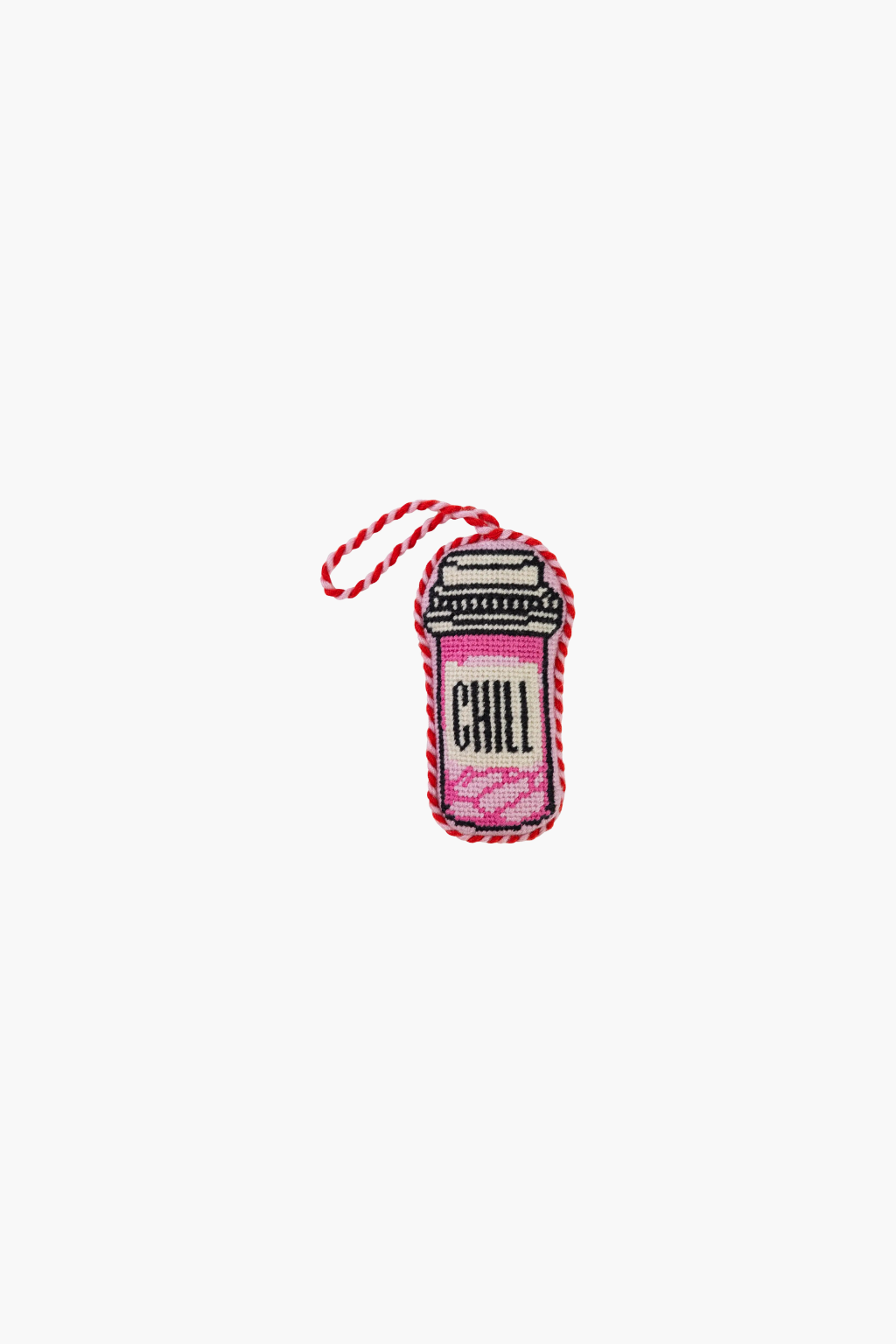 Needlepoint Icon Ornament - Chill Pill