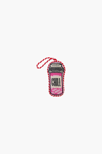 Needlepoint Icon Ornament - Chill Pill