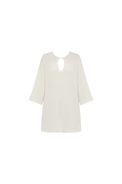 Pointelle Oversized Mini Dress
