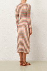 Everly Scallop Knit Midi Dress