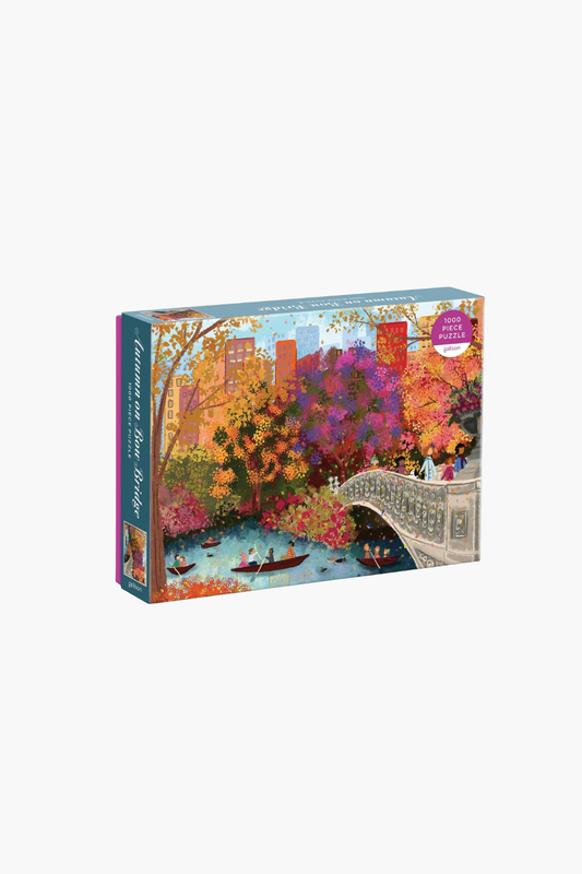 Joy Laforme Autumn on Bow Bridge 1000 Piece Puzzle