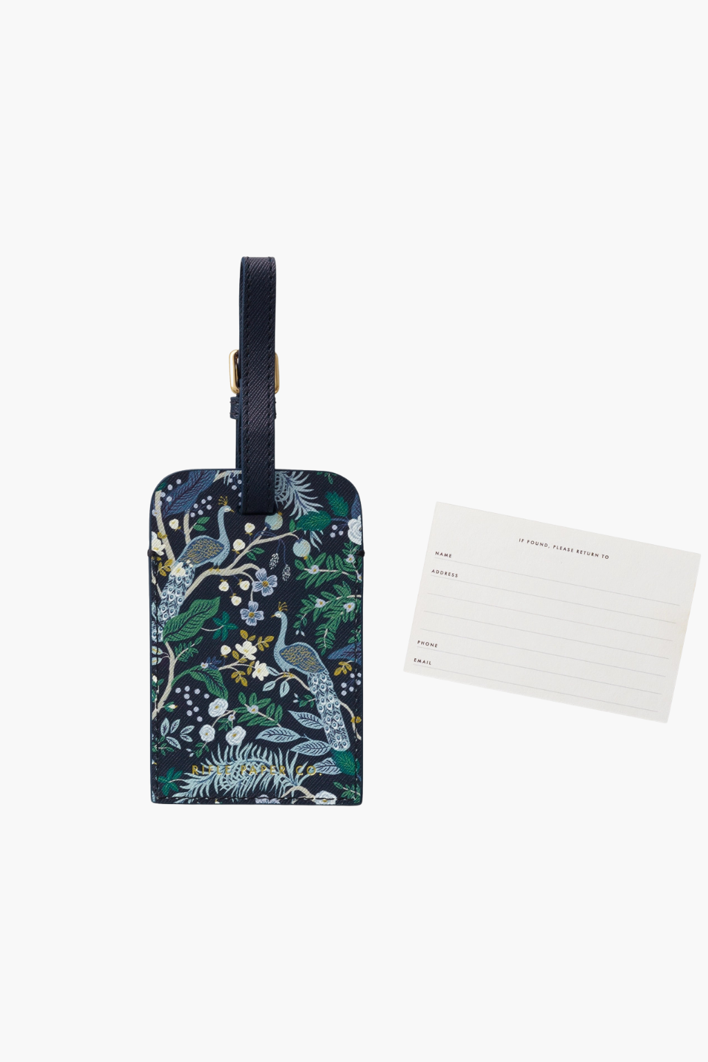 Peacock Luggage Tag