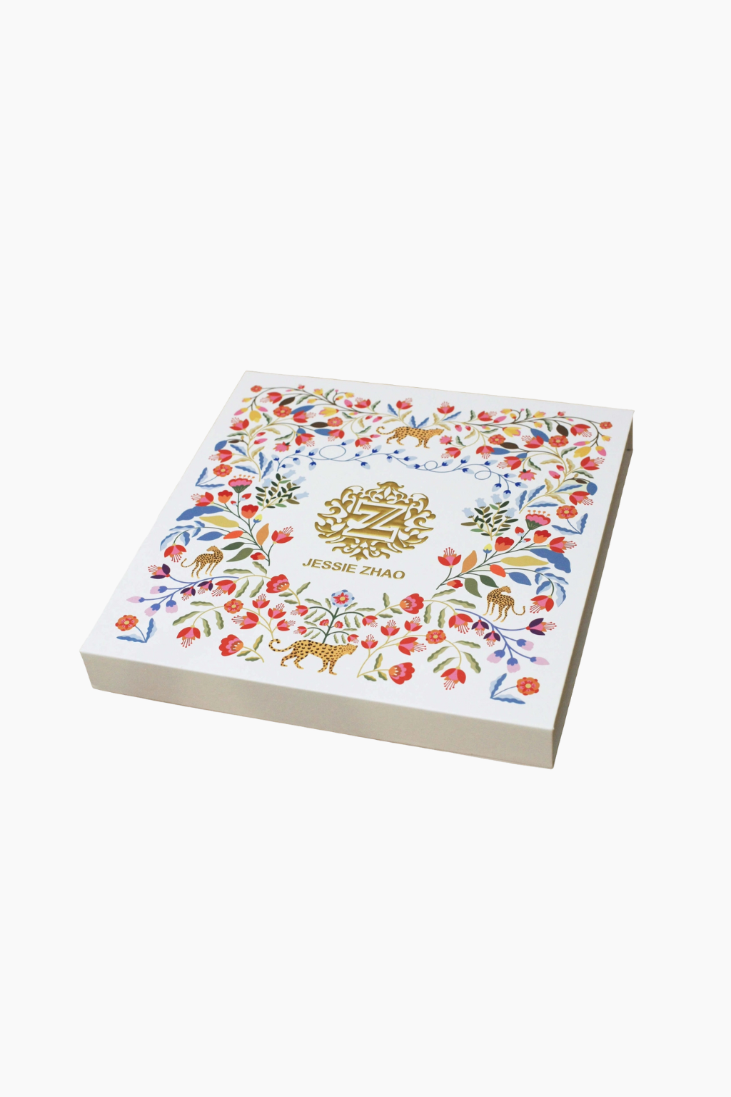 Twin Leopards Double Sided Silk Scarf