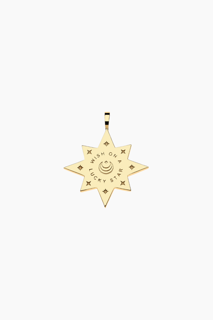 LUCKY Wish Upon A Star Embellished Pendant Necklace