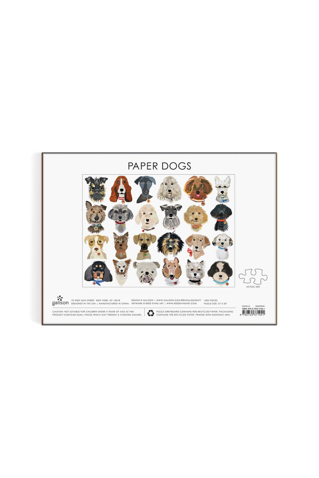 Paper Dogs - 1000 Piece Puzzle