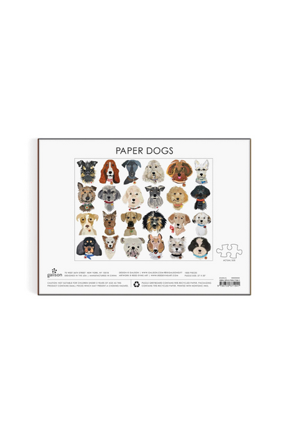Paper Dogs - 1000 Piece Puzzle