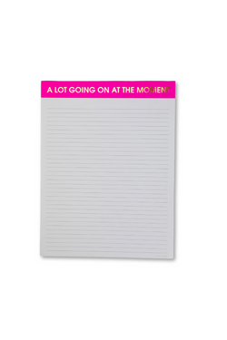 A Lot Going On At the Moment - Large Memo Lined Notepad