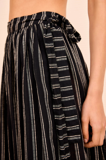 Suri Striped Skirt Coverup