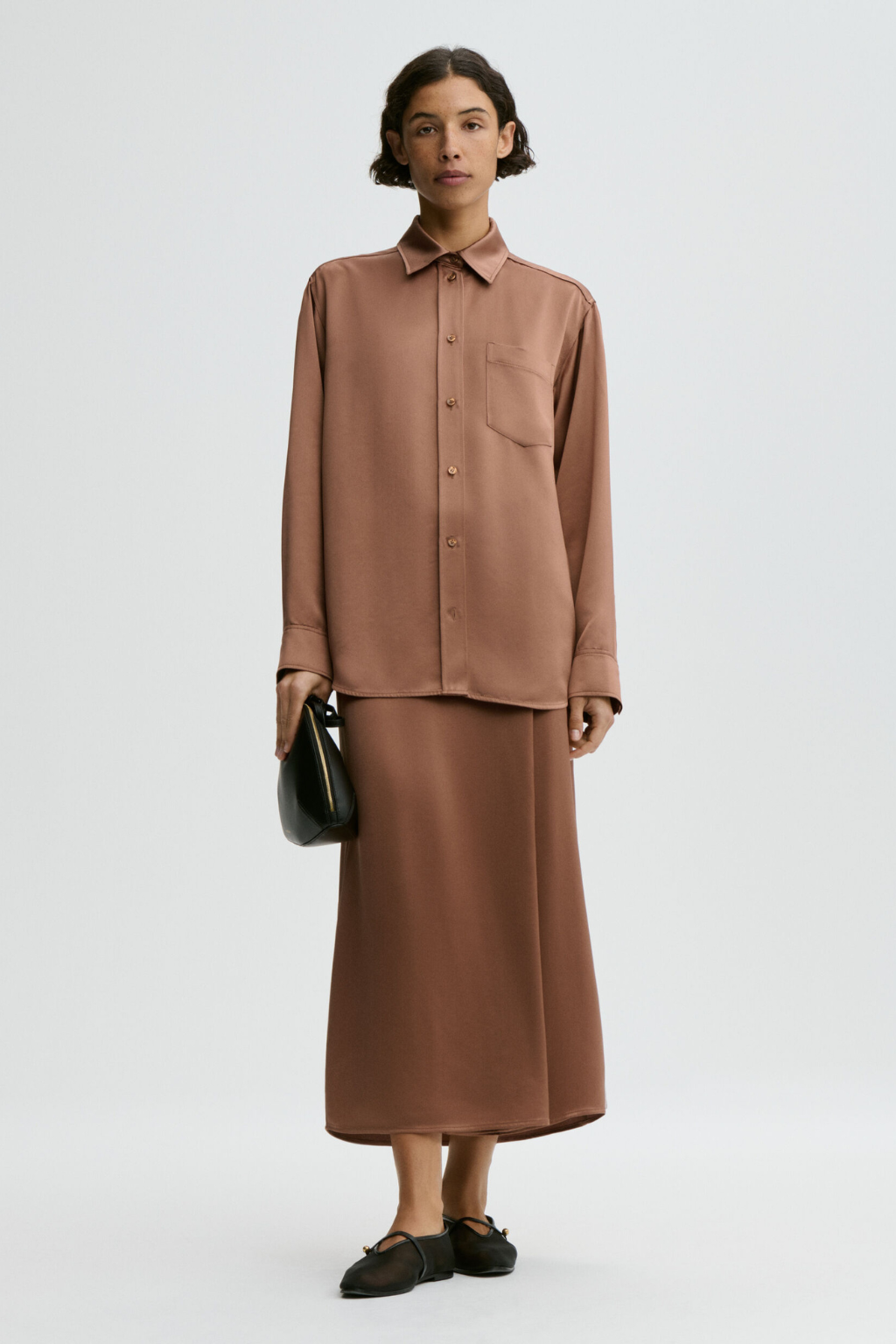 Pacia Satin Maxi Skirt