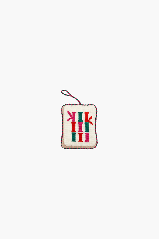 Needlepoint Icon Ornament - Mahjong Tile
