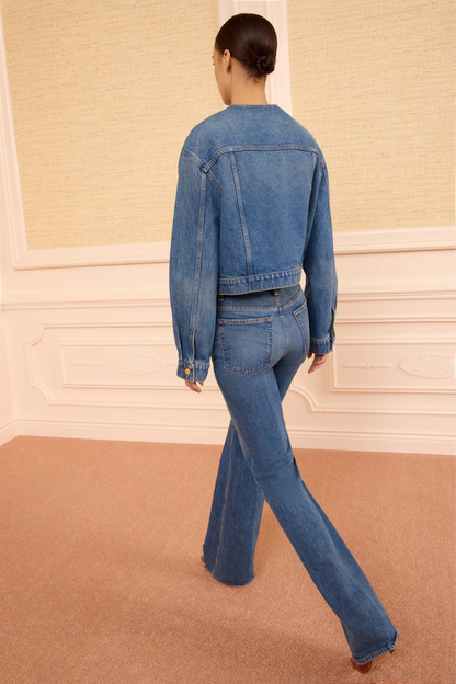 The Briar Collarless Denim Jacket