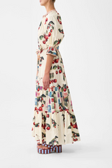 Tiered Shirt Dress With Short Sleeve