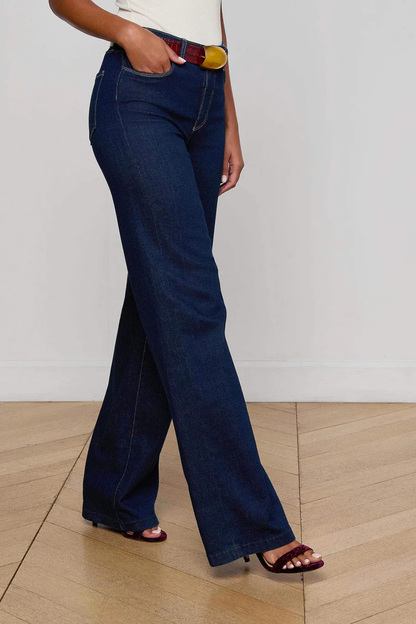 Clayton High Rise Wide Leg Jeans