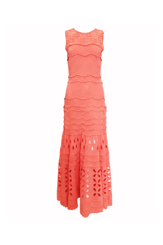 Lakshmi Eyelet Knit Dress