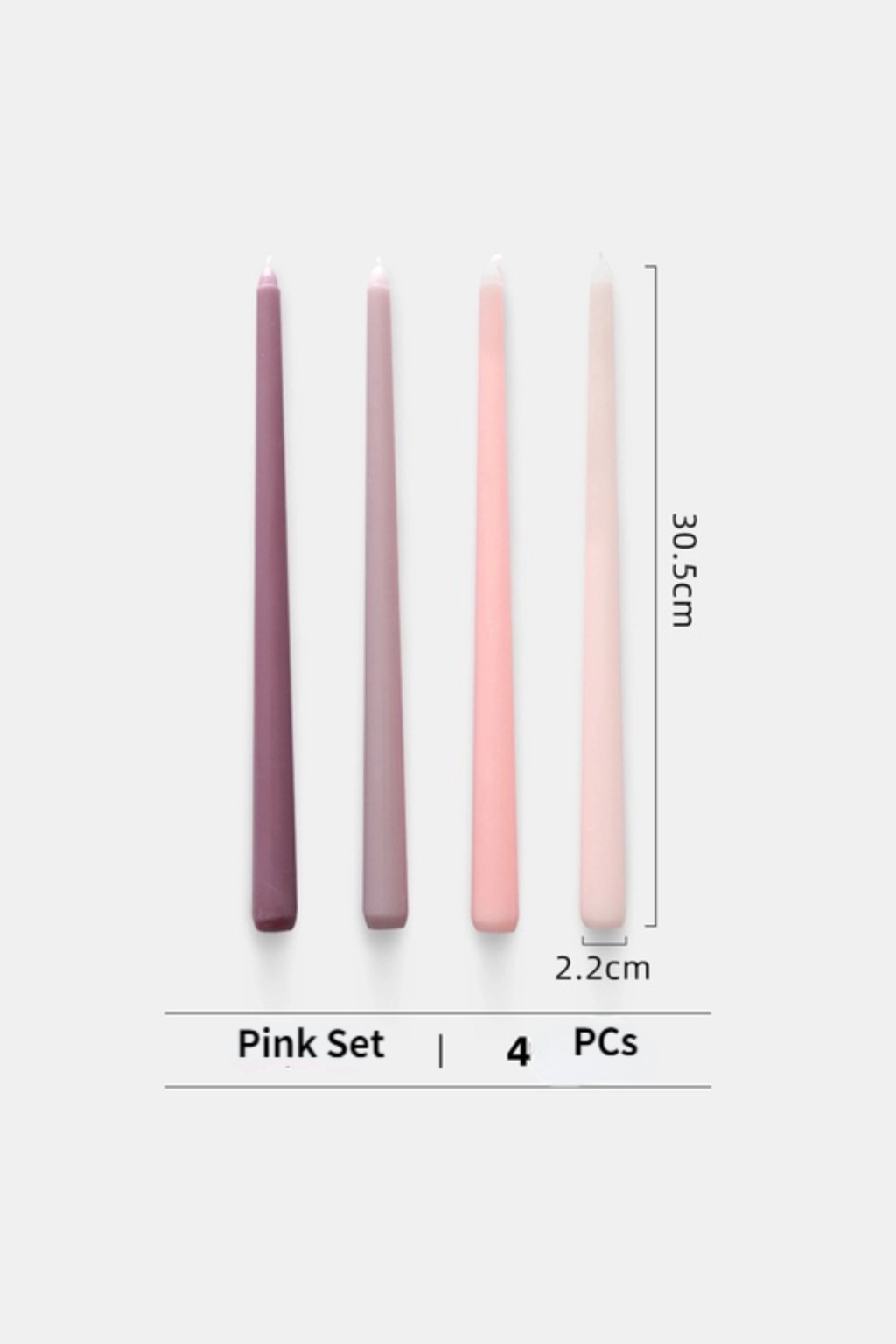 Unscented Taper Candle Set