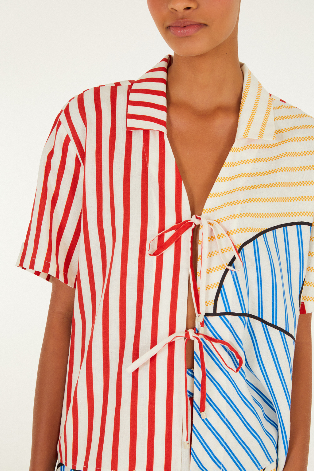 Navy Stripes Blouse